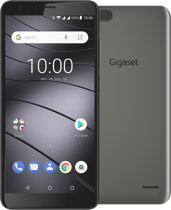 Gigaset Gs100 (8 GB, Graphite grey, 5.50", Dual SIM + SD, 8 Mpx, 4G)