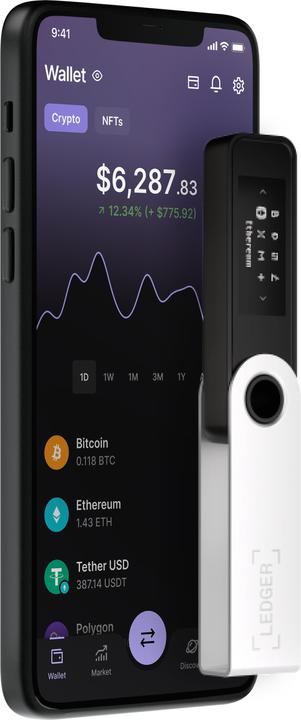 Actual product image Ledger Nano S Plus - Matt black (Litecoin, Zcash, Dash, Bitcoin, Vertcoin, Neo, Ether, Ubiq, Ethereum Classic, Bitcoin cash, Stellar, Komodo)