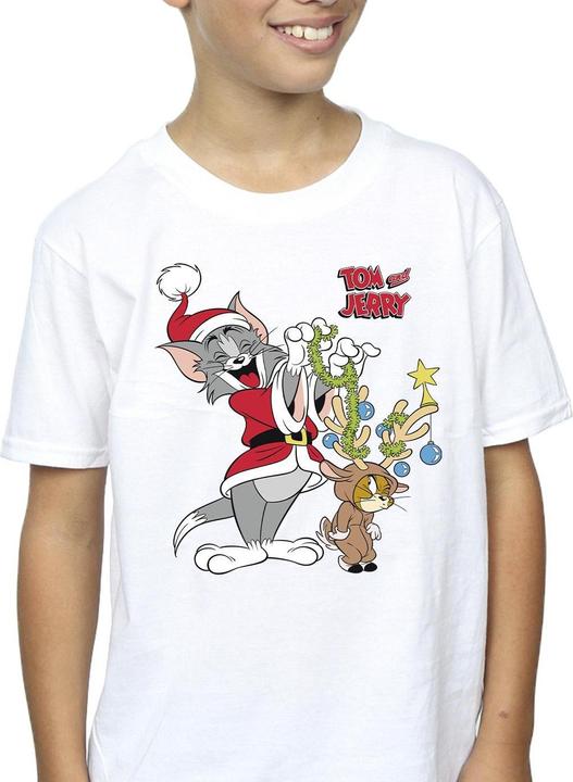 Immagine prodotto Tom & Jerry Christmas Reindeer Maglietta Ragazzi (128)