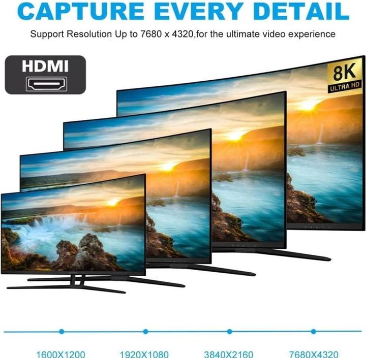 Image du produit PowerGuard Mini HDMI vers HDMI 2.1 Angle de 90 degrés Adaptateur gauche (Mini HDMI)
