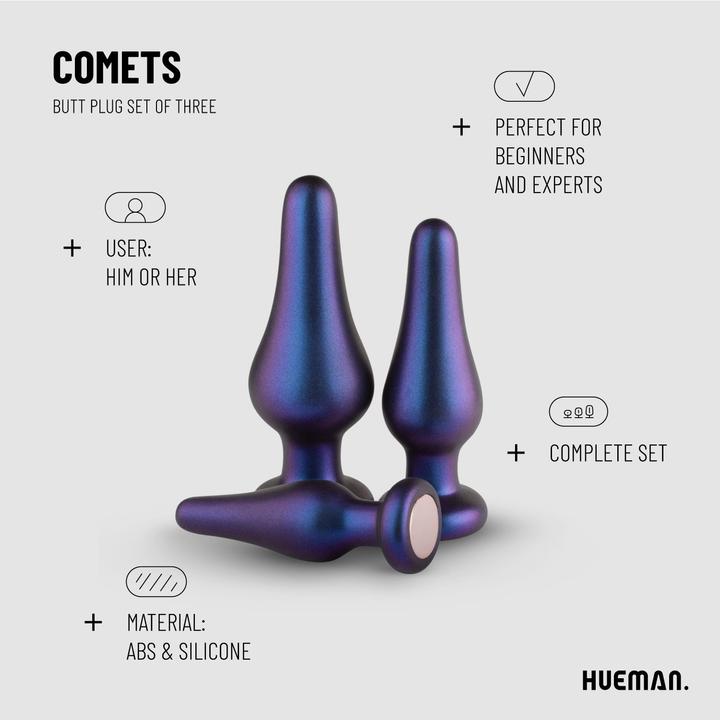 Actual product image Hueman Comets Anal PlugSet