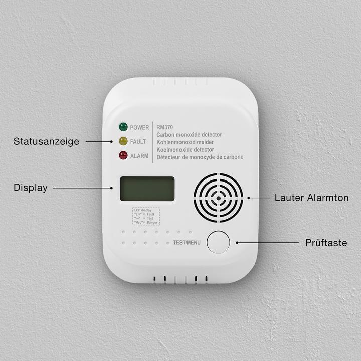 Produktbild Smartwares Gasmelder RM370 SW batteriebet