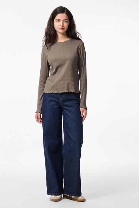 Produktbild Pieces Pcmarie Ls O-Neck Poin Top Jrs Noos Bc (L)