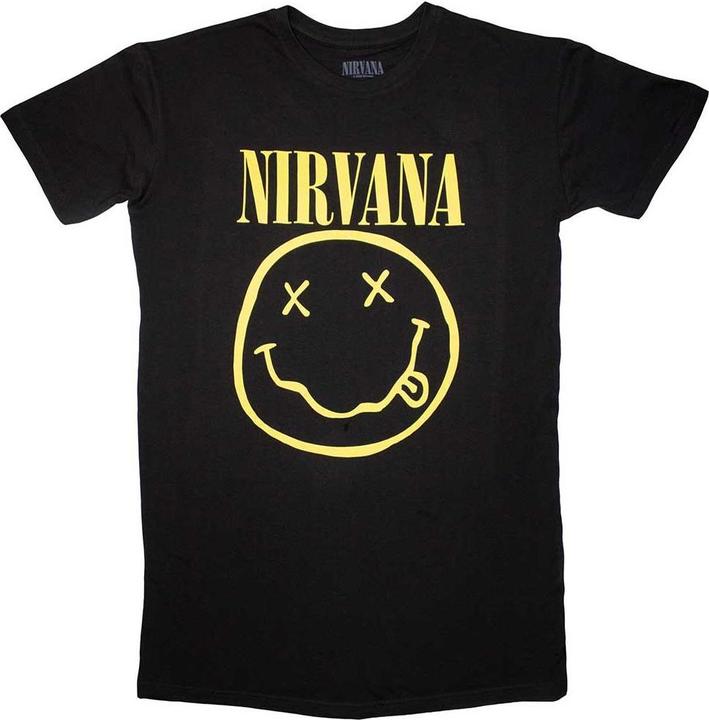 Immagine prodotto Nirvana Yellow Happy Face Maglietta Donna (L)