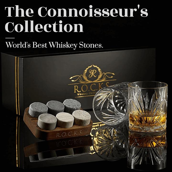 Image du produit Rocks Whiskey Chilling Stones Jeu de pierres à whisky (3 dl, 6 x, Verre à whisky)