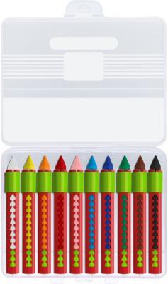 Produktbild Faber-Castell Wachsmalkreide mit Schiebhülse (Mehrfarbig, 10 x)