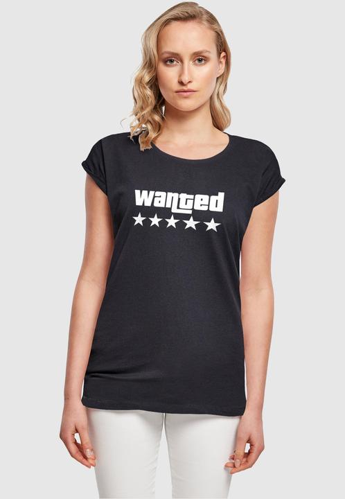 Produktbild Merchcode Laides Wanted Extended Shoulder Tee - 113371 (S)