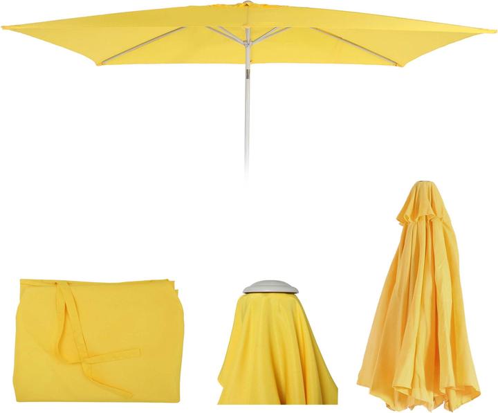 Produktbild Swisshandel24 Ersatz-Bezug für Sonnenschirm, Sonnenschirmbezug Ersatzbezug, 2x3m rechteckig Stoff/Textil 4,5kg - g (2.95 m)