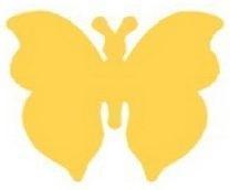 DP Craft Emporte-pièce décoratif en forme de papillon 3,7 cm