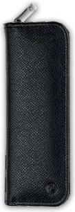 Actual product image Herlitz Grained leather case for two writing instruments