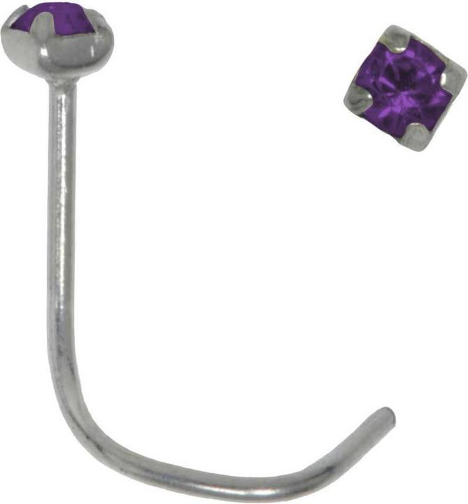 Actual product image Bijouteria Nose piercing (Crystal, Silver 925)
