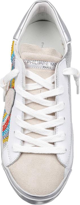 Produktbild Philippe Model prsx low sneakers in leather and suede with micro crystals (41)