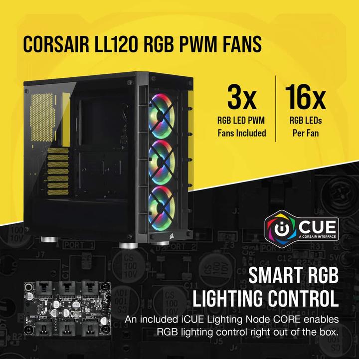 Actual product image Corsair iCUE 465X RGB (ATX, mATX, Mini-ITX)