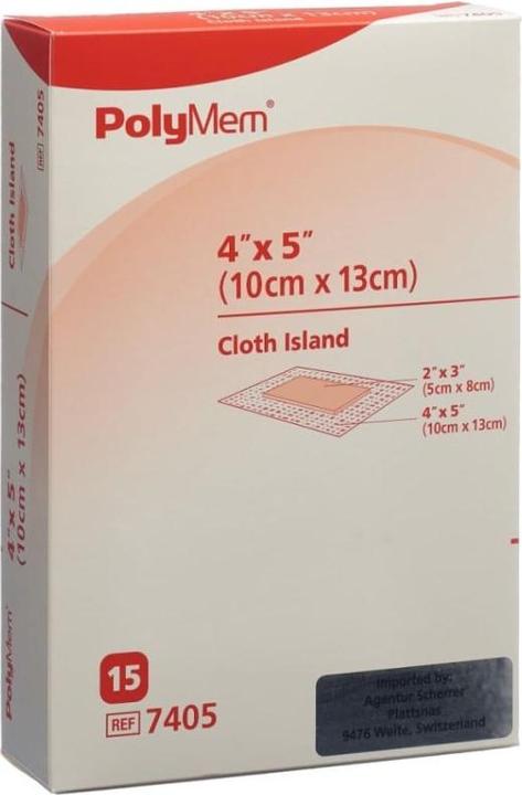 Actual product image PolyMem Wound dressing 10x13cm Adh fleece 15 pcs (15 x)