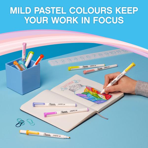Actual product image Sharpie Highlighter S-Note DUO wedge and bullet tip 16 pcs. blister (Multicoloured, 3.50 mm, 16 x)