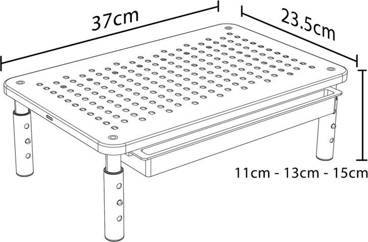 Image du produit Maclean Support pour écran/ordinateur portable 13-32 MC-946 Réglage en hauteur sur 3 niveaux