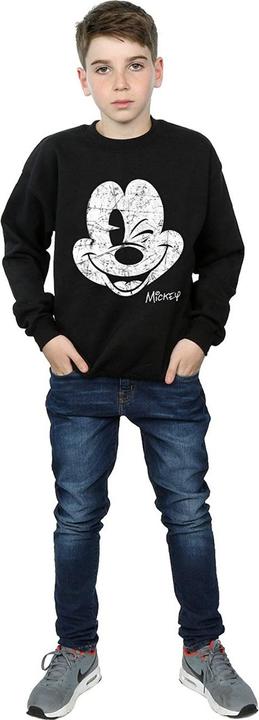 Actual product image Disney Boys Mickey Mouse Face Cotton Sweatshirt (140, 146)