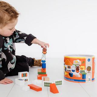 Image du produit Bambolino Toys Bac à briques en bois Nijntje 50 pièces