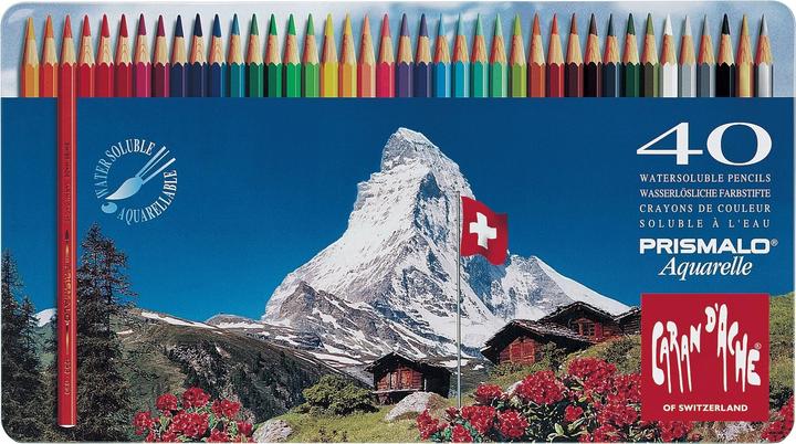 Produktbild Caran d'Ache Prismalo Aquarelle Metallschachtel (Mehrfarbig, 40 x)