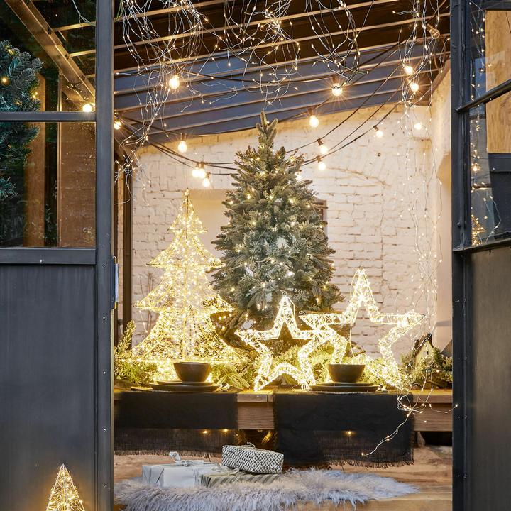 Actual product image Loberon Christmas tree Cadelise green/white (180 cm)