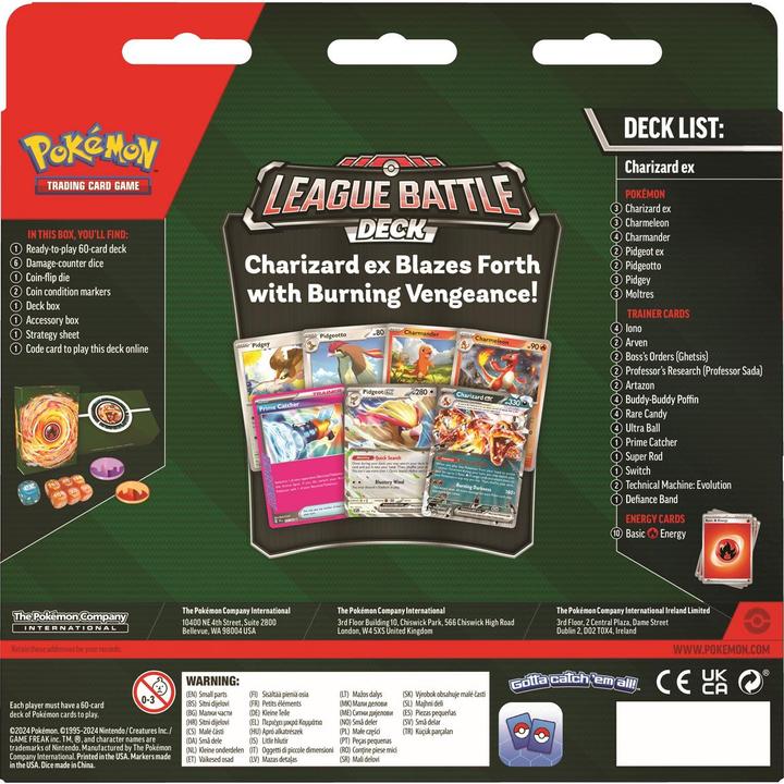 Actual product image Pokémon Charizard ex (English, Booster display)