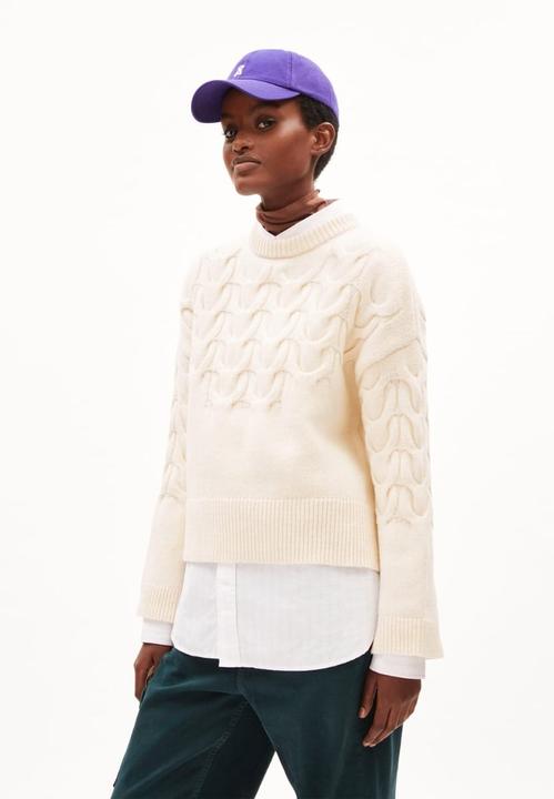 Image du produit Armedangels Alaania Pullover Stand-Up Collar Oatmilk (M)