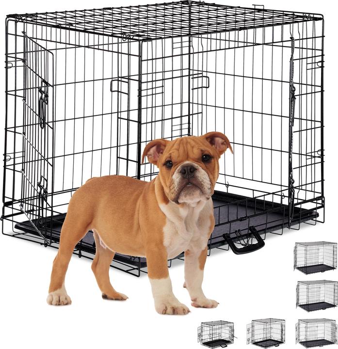Immagine prodotto Relaxdays Gabbia pieghevole per cani misure S-XXXL (Cane, Pieghevole)
