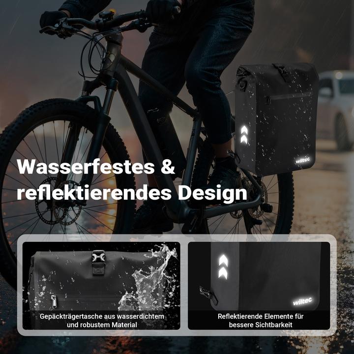 Immagine prodotto Wiltec Gepäckträgertasche (25 l, Borsa portapacchi)