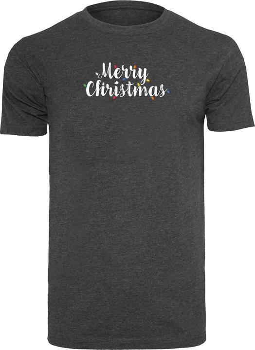 Merchcode Merry Christmas Lights T-Shirt Round Neck - 111717