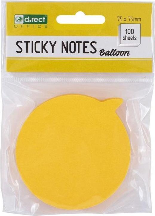 Actual product image D.Rect Selbstklebendes Notizbuch Shapes Balloon (75 x 75 mm)