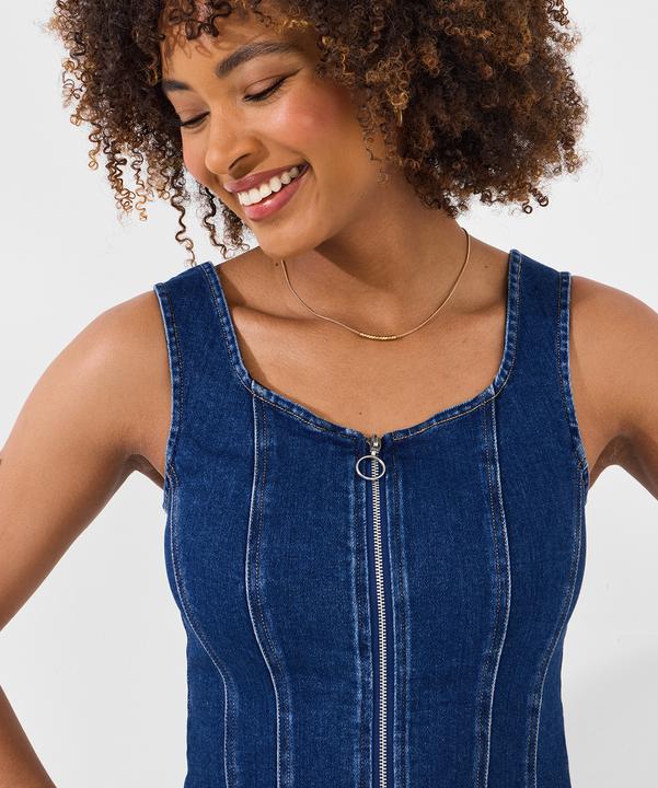 Produktbild Joe Browns Sleeveless Stretch Denim Zip Front Top (10)