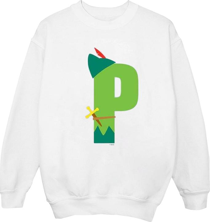 Actual product image Disney Mens Alphabet P Is For Peter Pan Sweatshirt (XXL)