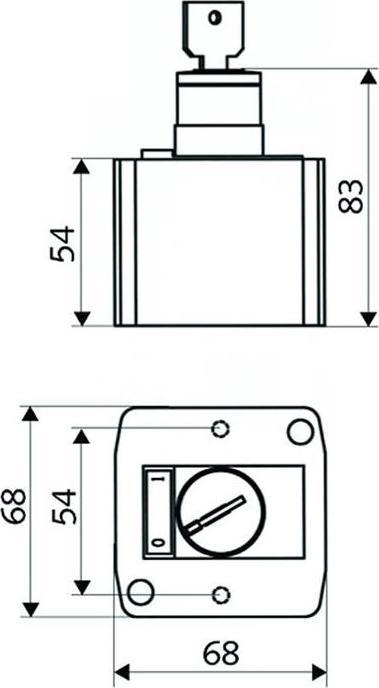 Actual product image Schell Key switch Thermal disinfection