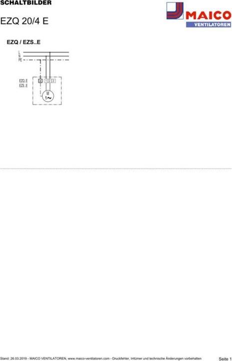 Actual product image Maico Fan DN 200 wall mounting (EZQ 20/4 E)