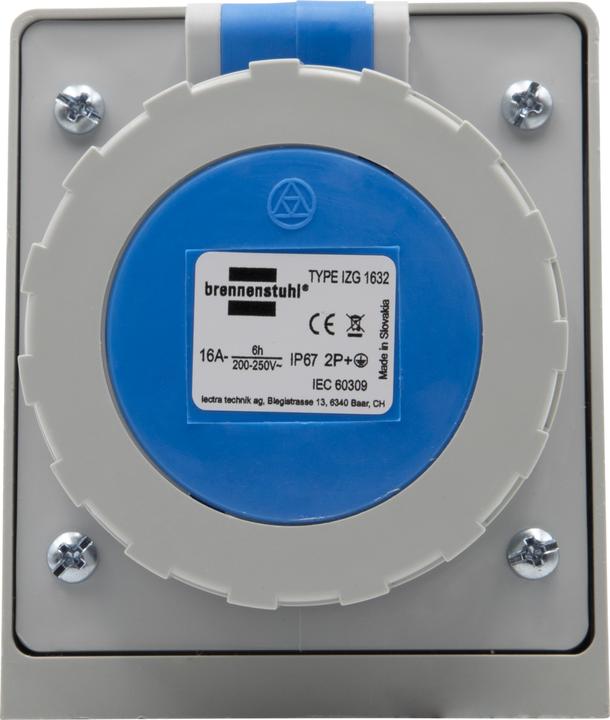 Actual product image Brennenstuhl CEE wall socket 230V/16A 3-pin IP67
