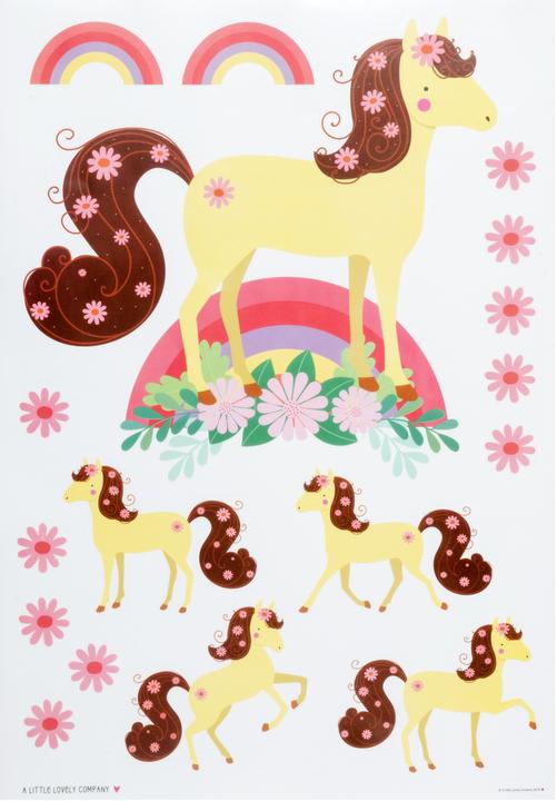 Actual product image A Little Lovely Company Wall Sticker Horses