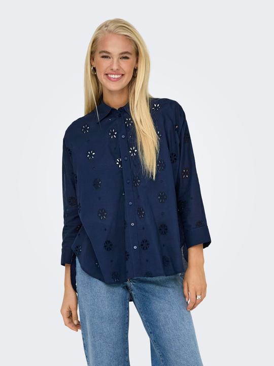 Actual product image Only Onlnew Lina Grace Ls Brod Angl Shirt Wvn (M)