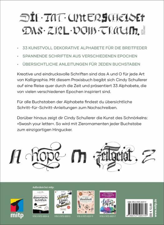 Image du produit Praxisbuch Kalligraphie Alphabete (Allemand, Cindy Schullerer, 2022)