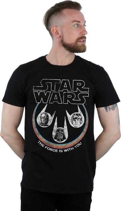 Image du produit Star Wars - T-shirt RETRO HEADS - Homme (5XL)