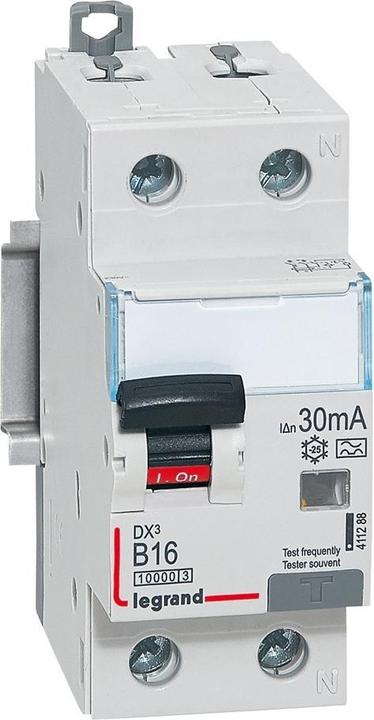 Actual product image Legrand LEG 411288 Dx3 FI/LS switch B16A 1P+N 10Ka 30Ma A