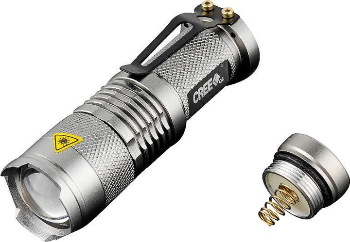 Produktbild JTI LED-Taschenlampe CREE Ultrafire - Grau (13.40 cm, 300 lm)