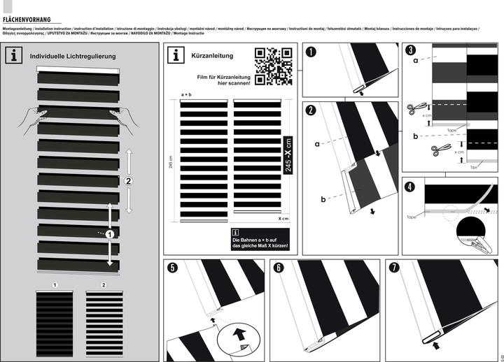 Produktbild Gardinia Flächenvorhang Day + Night Karo 60 x 245 (60 x 245 cm)