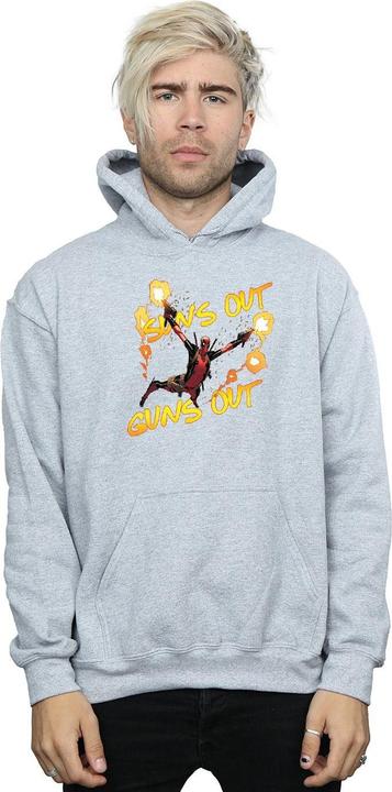 Actual product image Mens Deadpool Sun's Out Guns Out Hoodie (L)