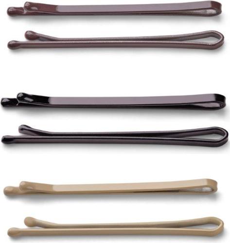 Produktbild Trisa Haarklemmen glatt lackiert 45mm braun 250 Stk (250 Stk.)