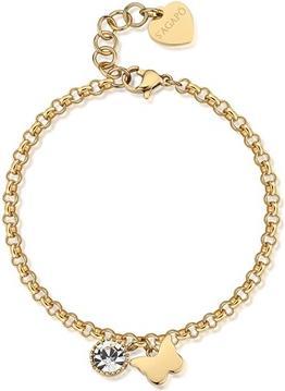 Image du produit Sagapo S'AgapÃµ - SKT30 Lucky Light Crystal Butterfly Gold Plated Bracelet