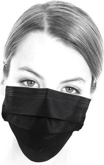 Actual product image Novidarte Medical surgical mask: Type II-R | Black (50 x)