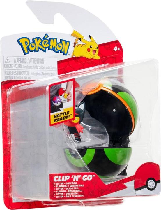 Image du produit Jazwares Pokémon Clip'n'Go Poké Balls Flamiau & Finster Ball