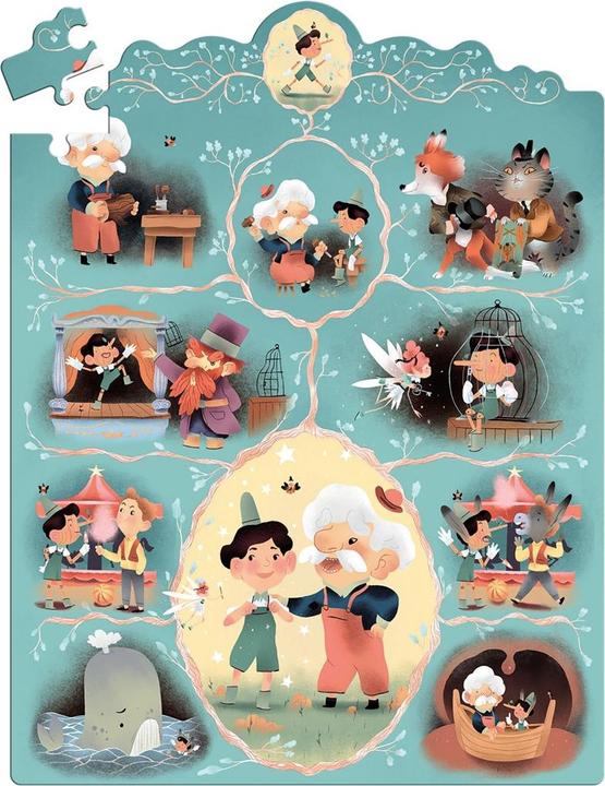 Actual product image Djeco Pinocchio story puzzle 54 pieces (54 pieces)