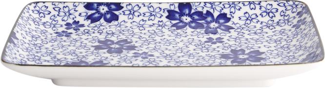 Produktbild Tokio Design Tokyo Design Studio - 20.4 cm x 13 cm Teller eckig Mixed blau sakura chirashi