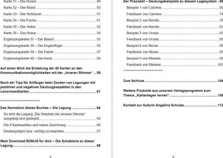 Produktbild Kartenlegen lernen mit 40x LENORMAND POWER Die Weisheit der inneren Stimme (Deutsch, Angelina Schulze, 2020)